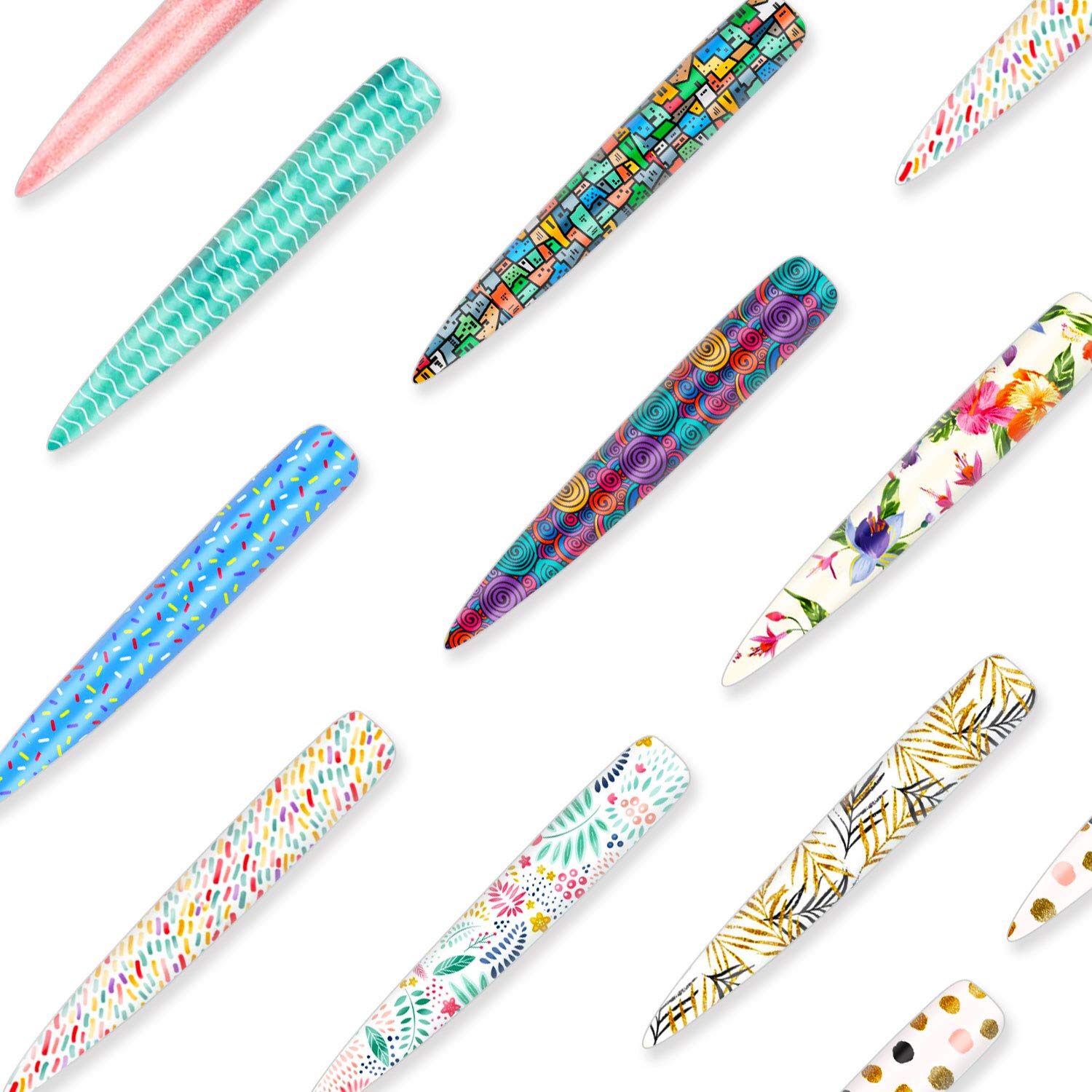 360 Pieces Extra Long Nails Stiletto Artificial Nails Tips Clear Natural False Nail Design Long Tips Manicure Fake Nail Full Cover Nail Tools Kit for Nail Salons and Home, 12 Sizes