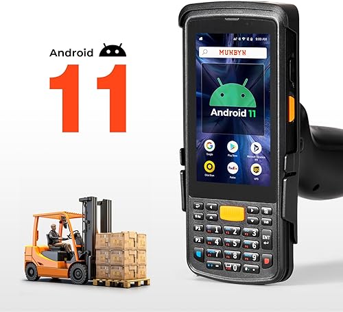 Miniatura 2 de MUNBYN Nuevo escáner de código de barras Android 2024 con pistola, Android 11 1D2D SE4710 Zebra Scanner Engine, computadora portátil, escáner de