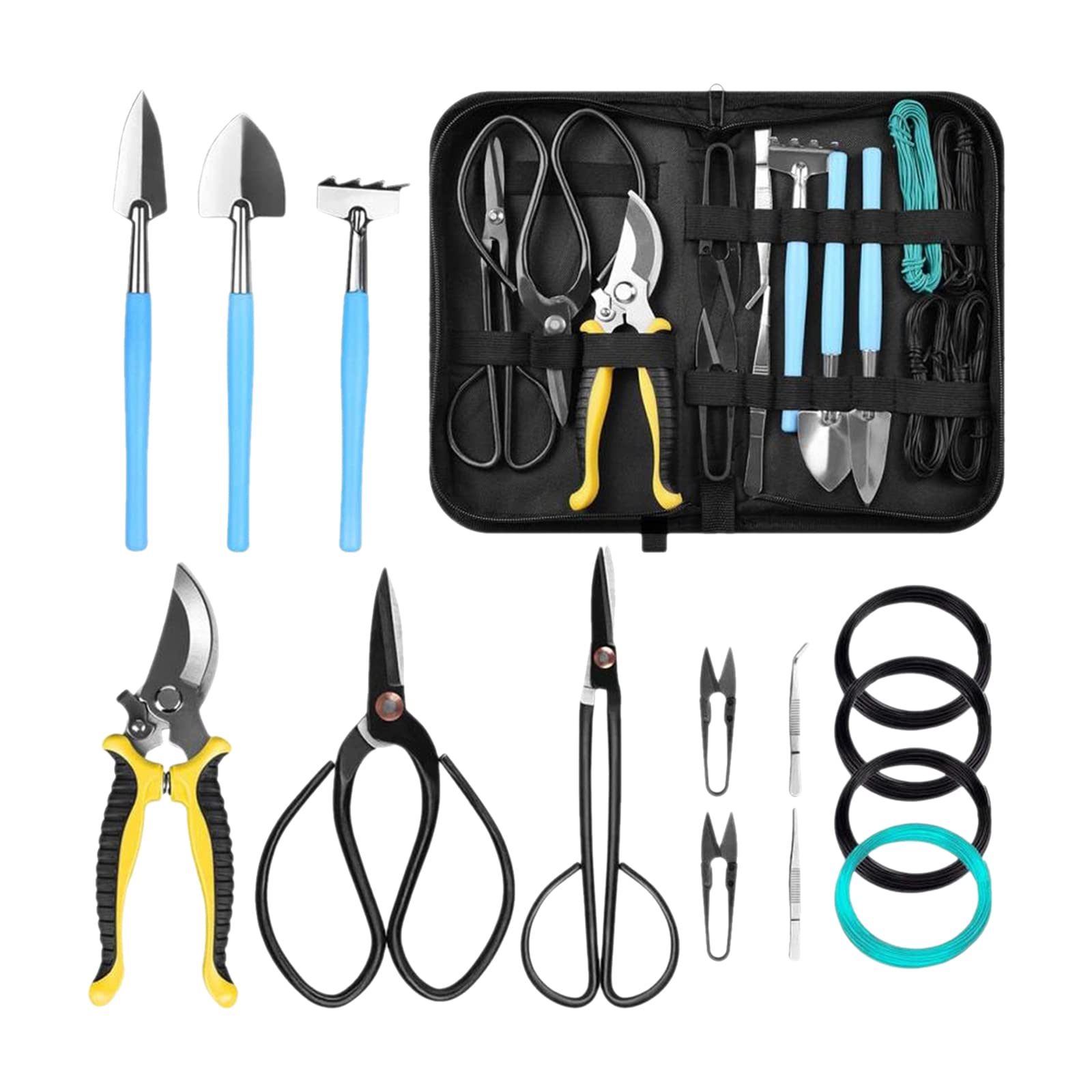 Ensemble d'outils de de Jardinage Succulent, sécateur de Haute qualité, Fil de bonsaï Durable pour Les jardiniers