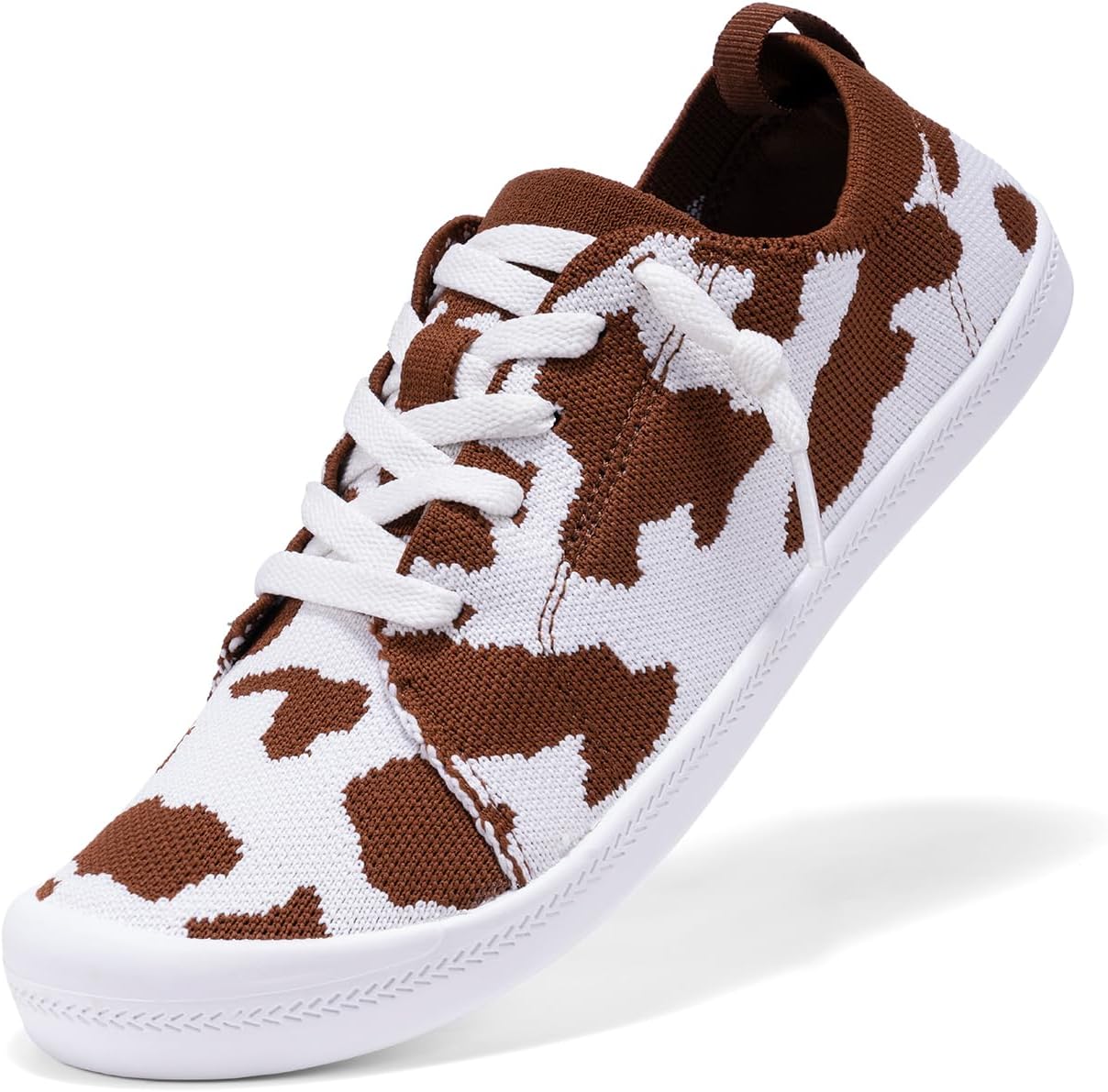 Women’s Low top Pull On Arch Support Loafer, Soft Comfort Casual Barefoot Walking Shoes,Breathable Stretchy Mesh Lightweight Non-Slip Fashion Sneakers