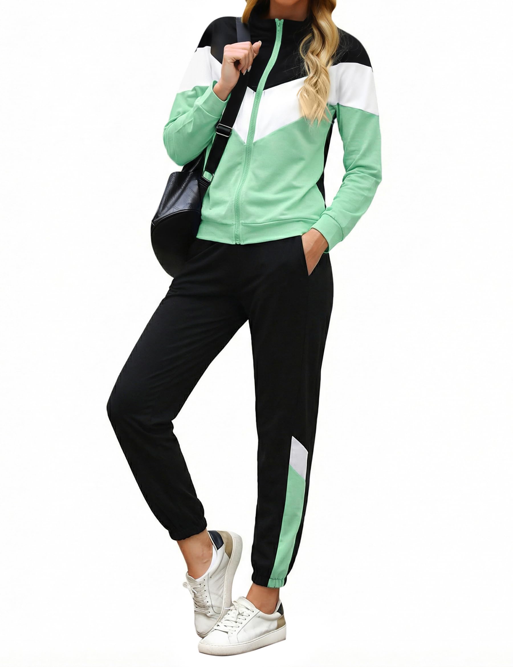 Marvmys Chándal Mujer Deportivo Invierno Contraste S-XXL