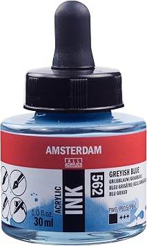 Amsetrdam Akrilik M rekkep - 30 Ml Grey sh Blue