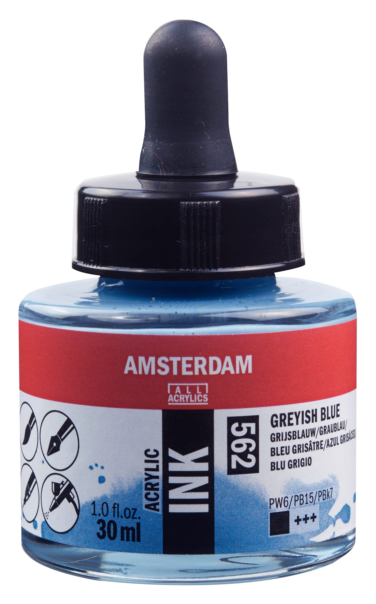 Amsterdam Reflex Green Acrylic Ink - 1oz Bottle -27 Amsterdam Reflex Green Acrylic Ink - 1oz Bottle -27