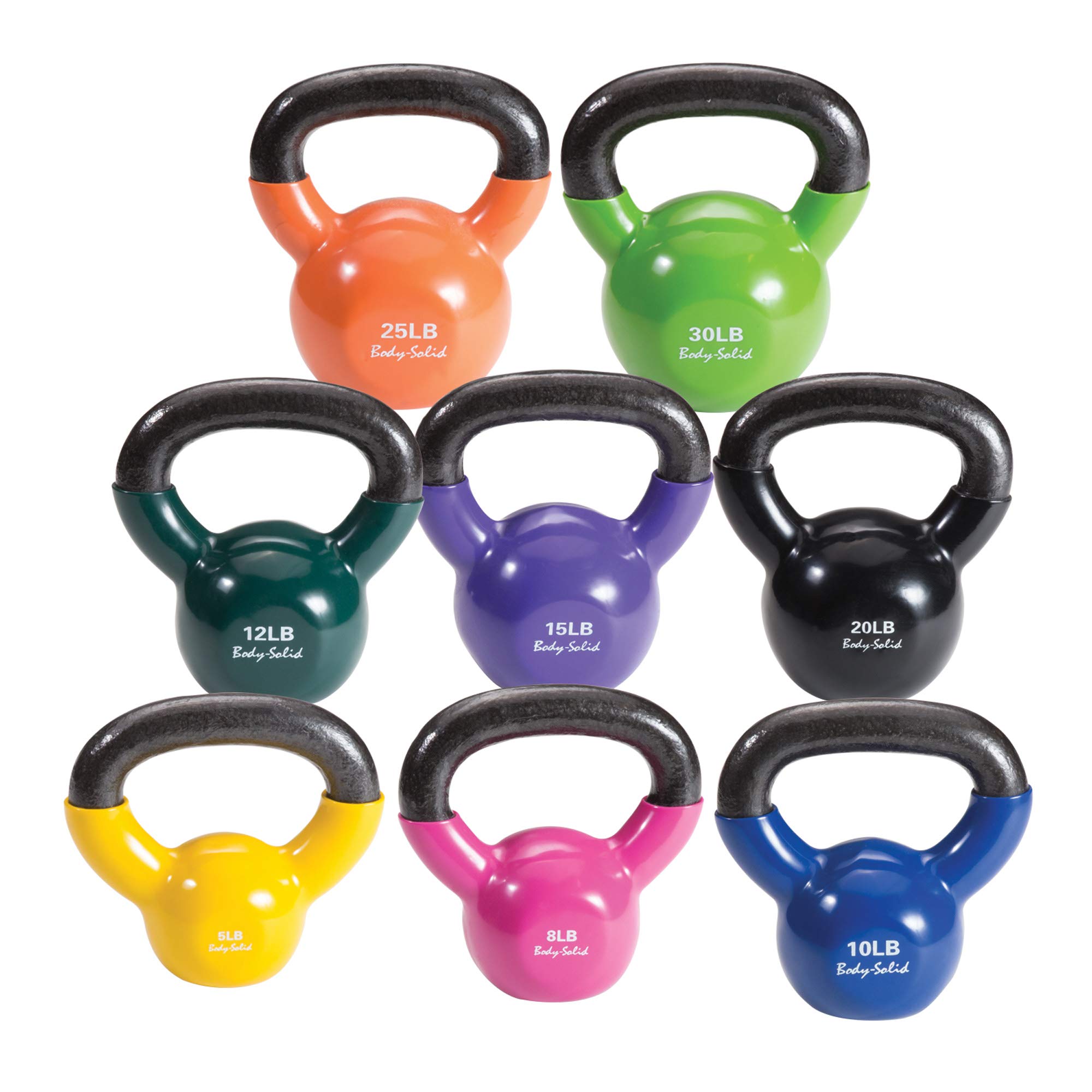 Body Solid Vinyl Coated Kettle Bell Set