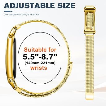 ステンレススチールストラップ Google Fitbit Air対応