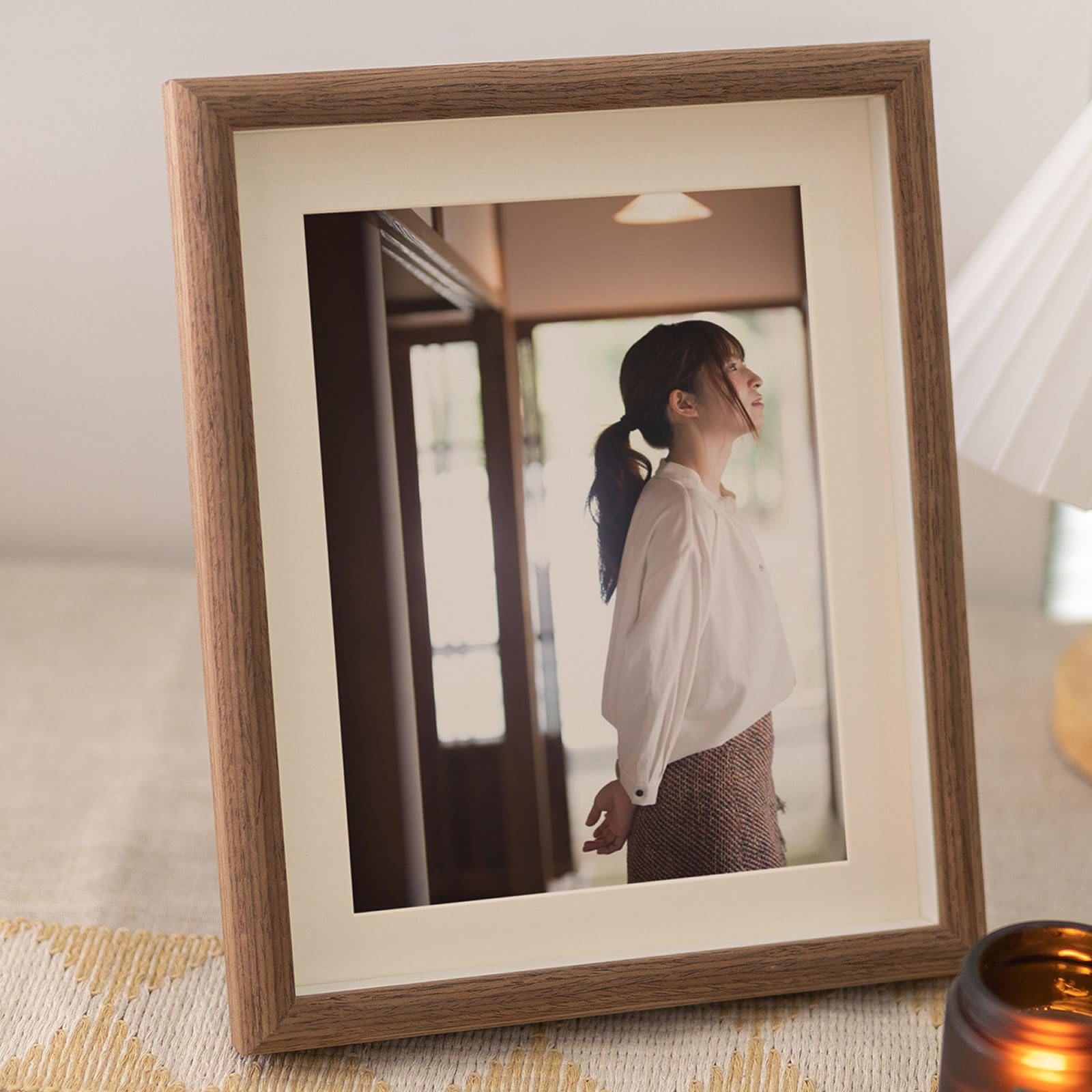 木製 額縁　フォトフレーム　茶色 額 Amazon.co.jp: a4額縁a2額縁額縁b2茶色b2ポスターフレーム木製a2高級