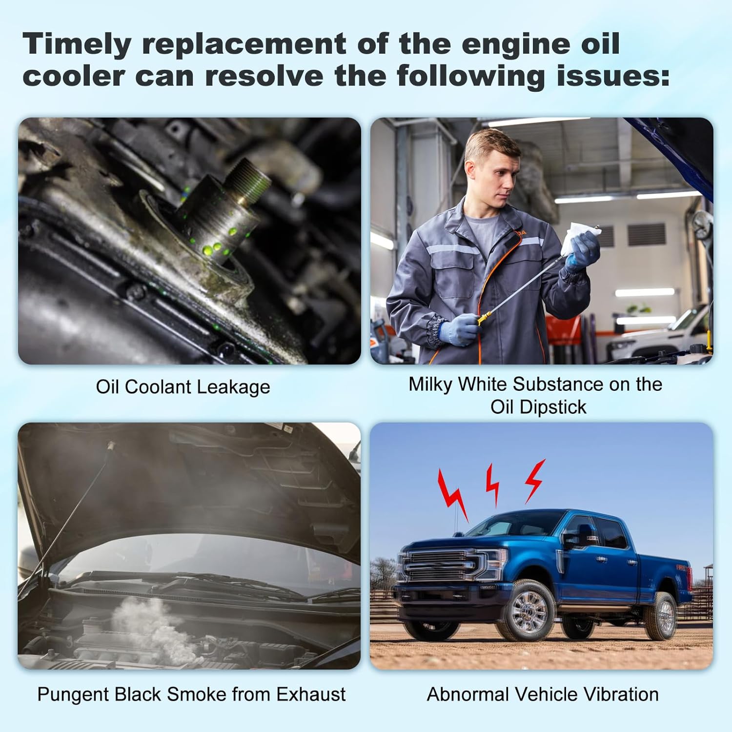 Engine Oil Cooler Assembly Compatible with 2006-2020 320i 328i 335i 428i 528i 530i 740Li X1 X3 X4 X5 X6 Z4 2.0L & 3.0L Aftermarket Replacement Part # 11428683206 11428642289 11427548032