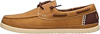 HEYDUDE Harbor Lo Classic Men's Slip-On Boat Shoes - Lightweight Faux Leather Comfort for Daily Wear & Travel