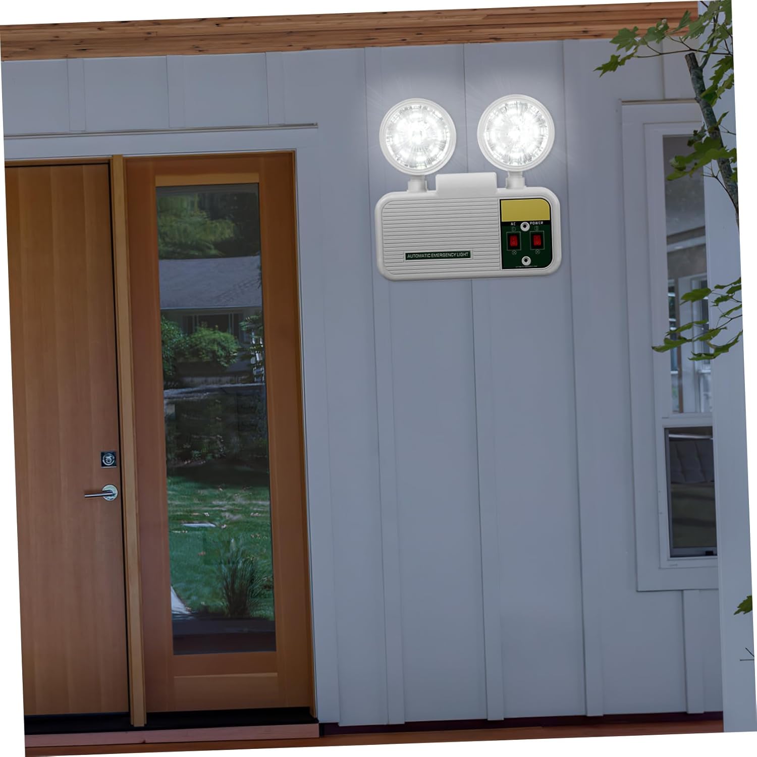 LIFKOME LED Emergency Light for Power Failure Exit Light Battery Backup Emergency Lighting for Stairway and Hallway US Plug