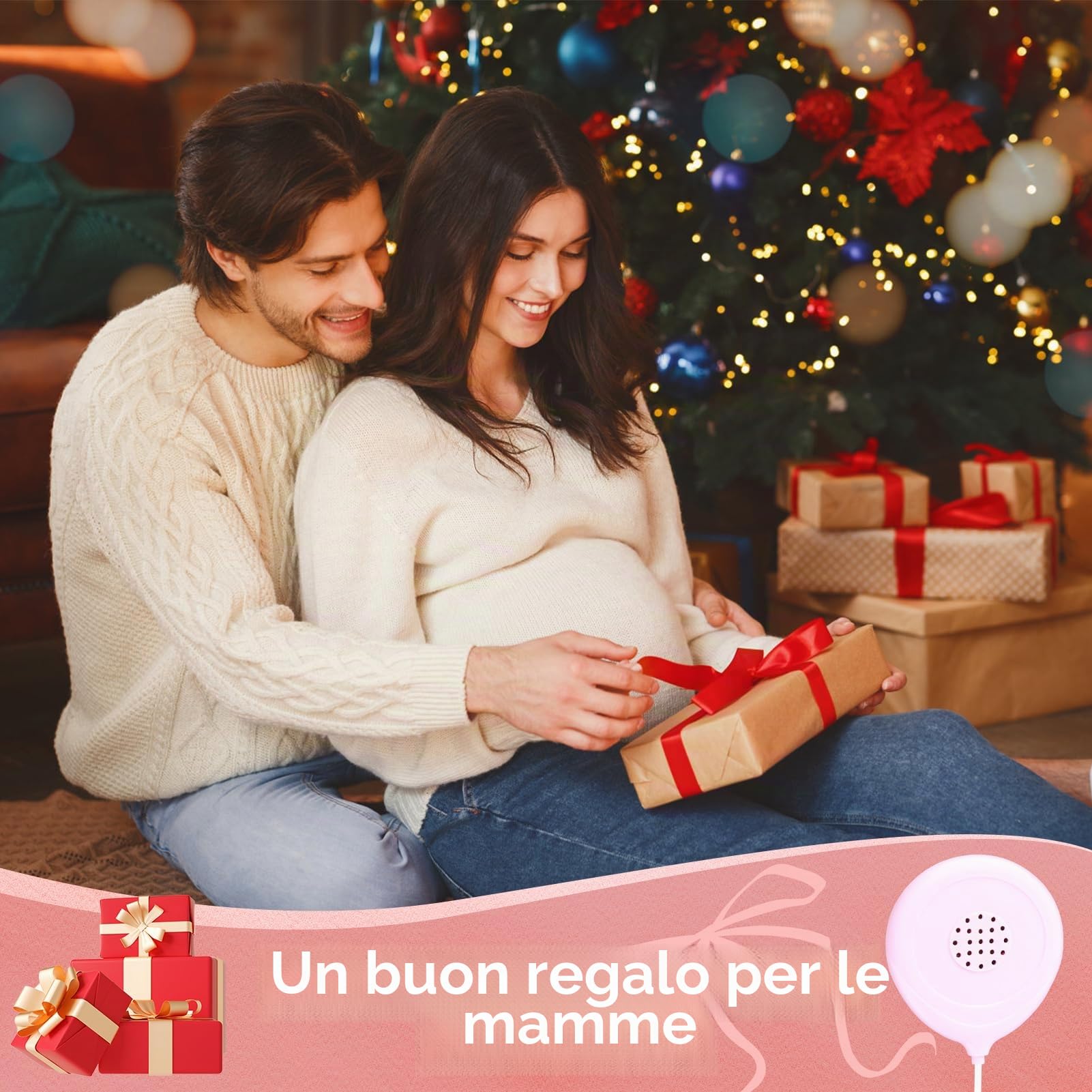 Cuffie per Gravidanza Pancia Bambini, Altoparlanti del Ventre Prenatale Professionale Cuffie per Pancione Leggero Lettore Musicale in Gravidanza Voci al Tuo Bambino nel Grembo Materno Auricolari per