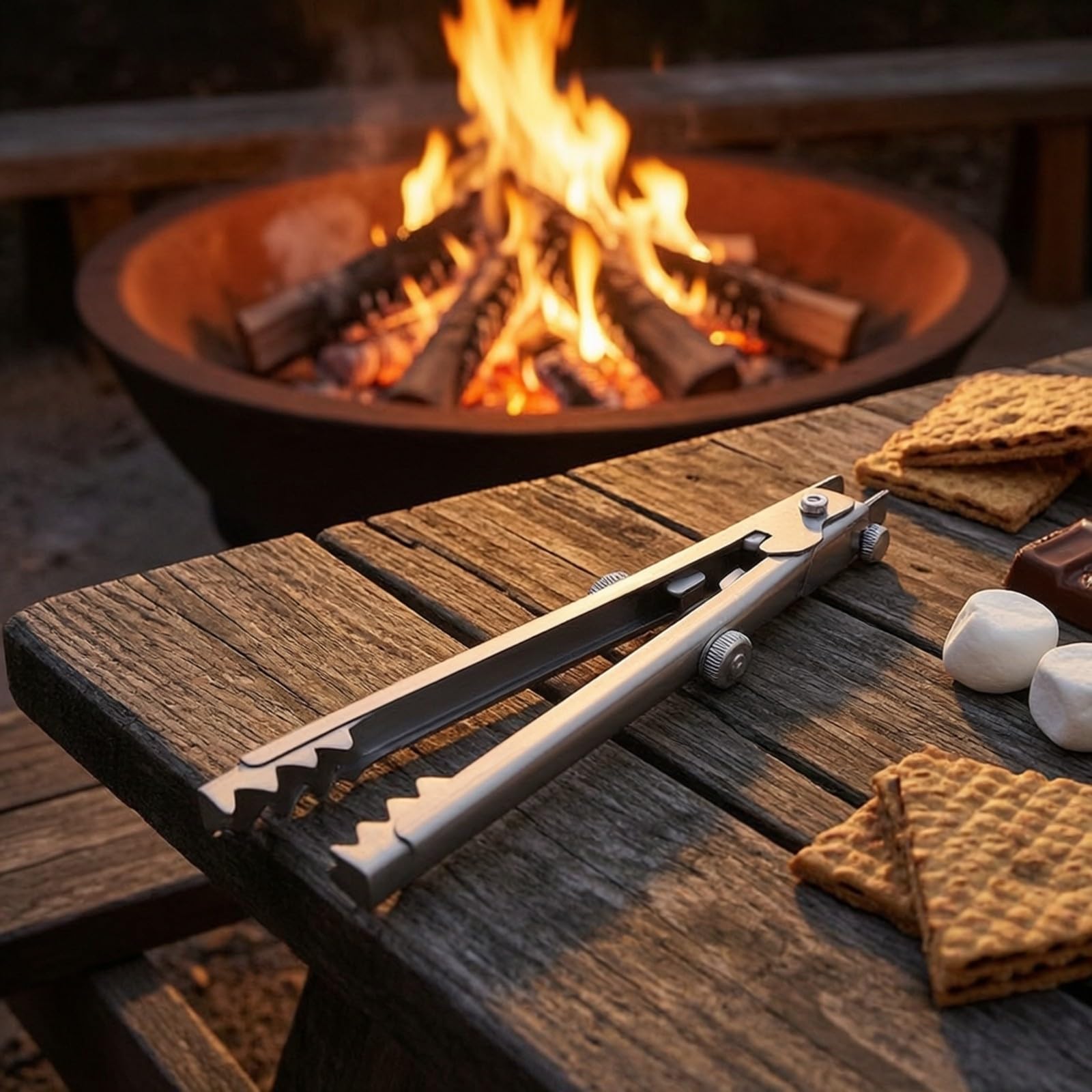 MERIGLARE Herramienta Agarre Ligera | Exnsible, Pinza lescópica, Antideslizan, Exnsor Brazo, para Camping, Fogatas
