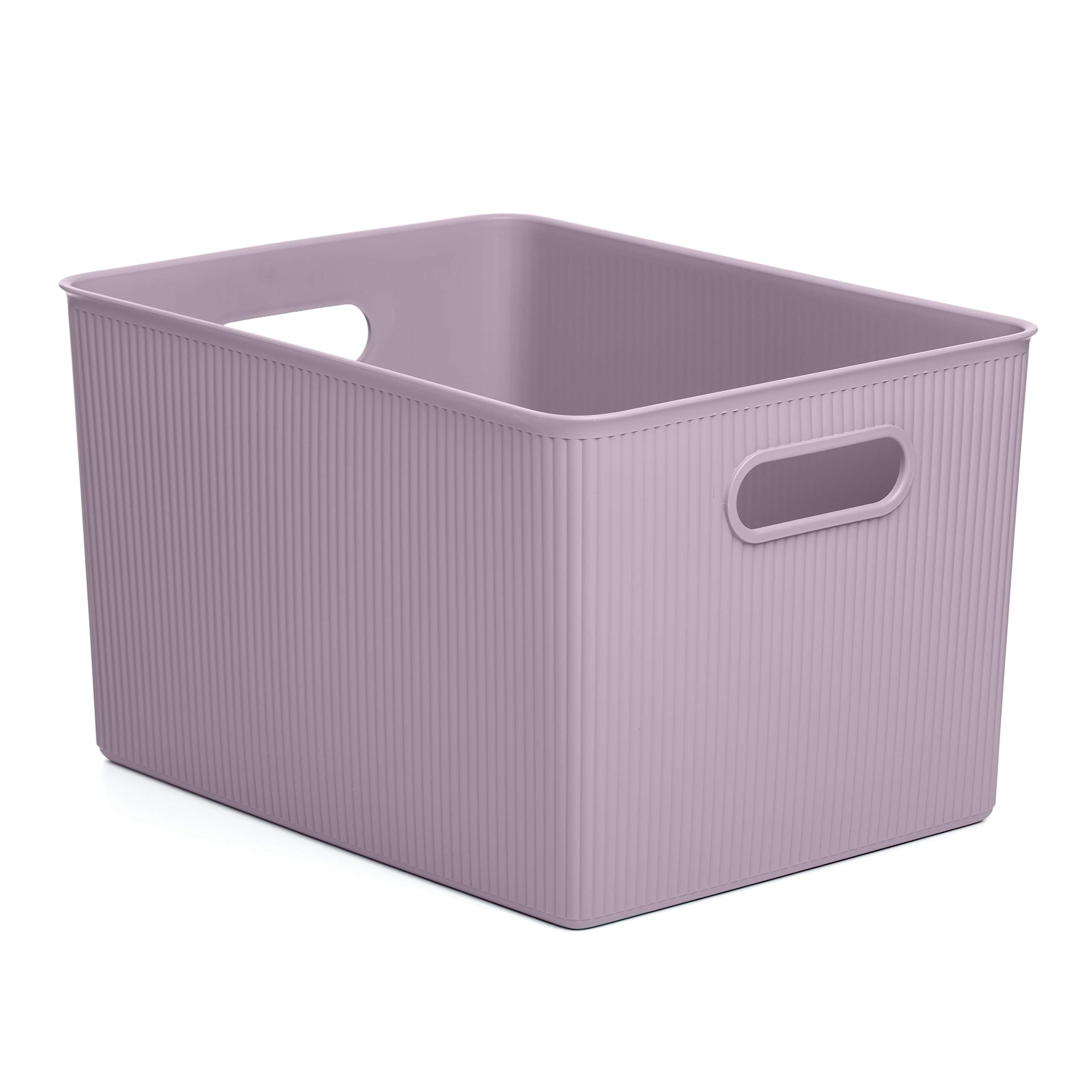 Tatay Storage Box Baobab, 22L Capacity, Polypropylene, BPA free, Lilac. Measures 29.4 x 38.5 x 23 cm
