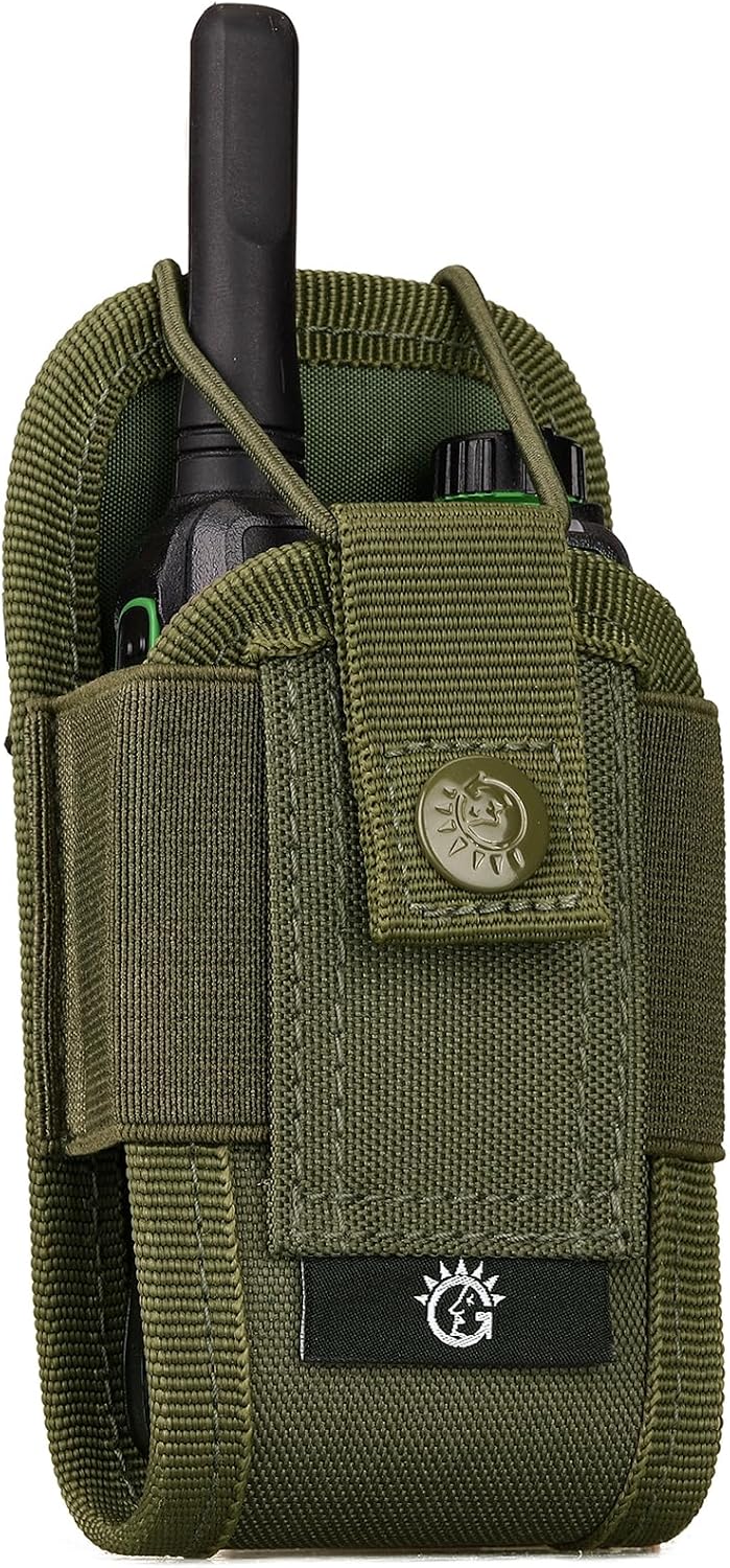 Tactical Radio Pouch MOLLE Interphone Holder Case Military Walkie Talkies Holster Tool Bag