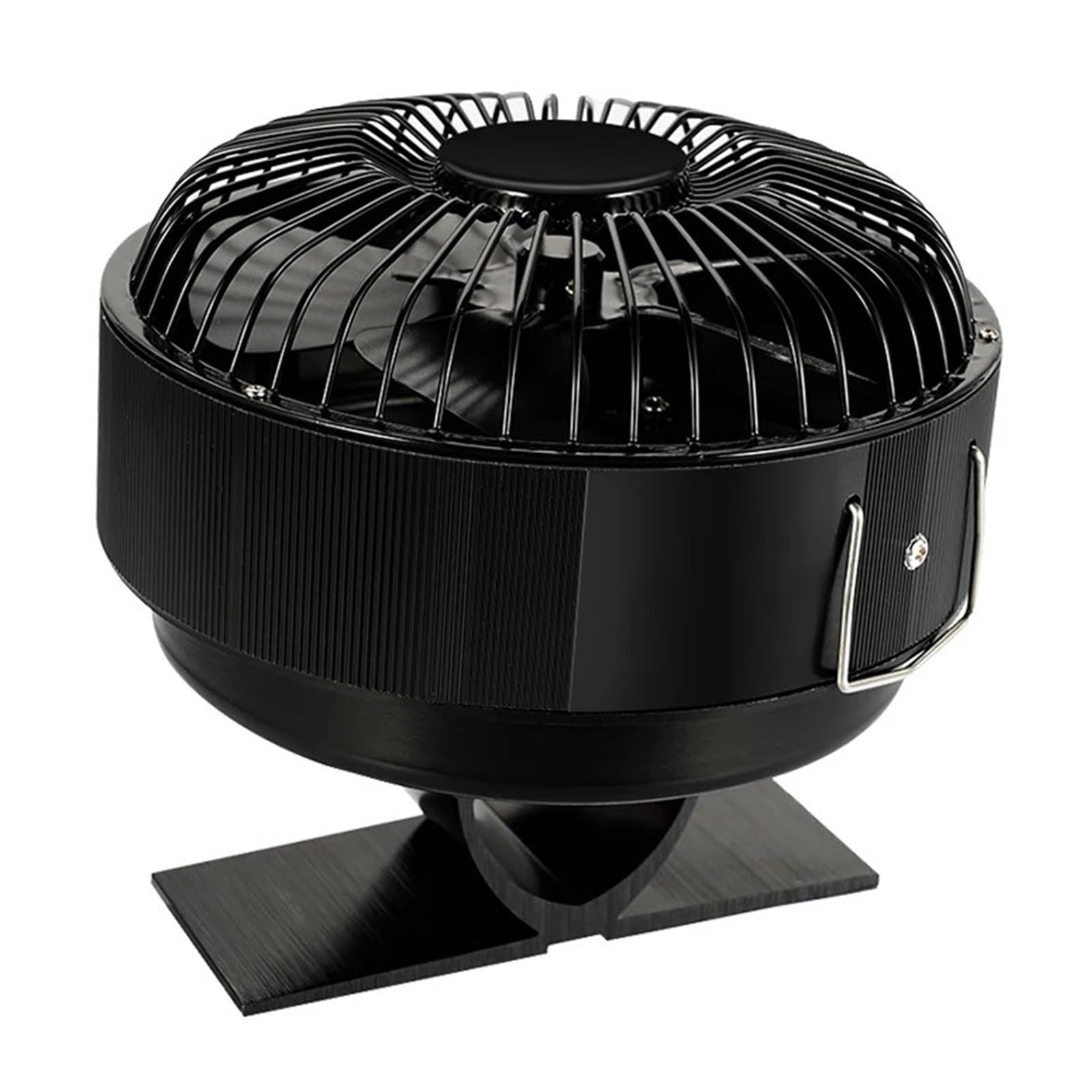 Ventilador De Estufa 5 Aspas, For Hogar Alimentado Por Calor Con Cubierta, Termodinámico For Quemadores Madera Interiores Otoño E Invierno, Chimeneas Cálidas Vientos Fuertes(With Heat shield)
