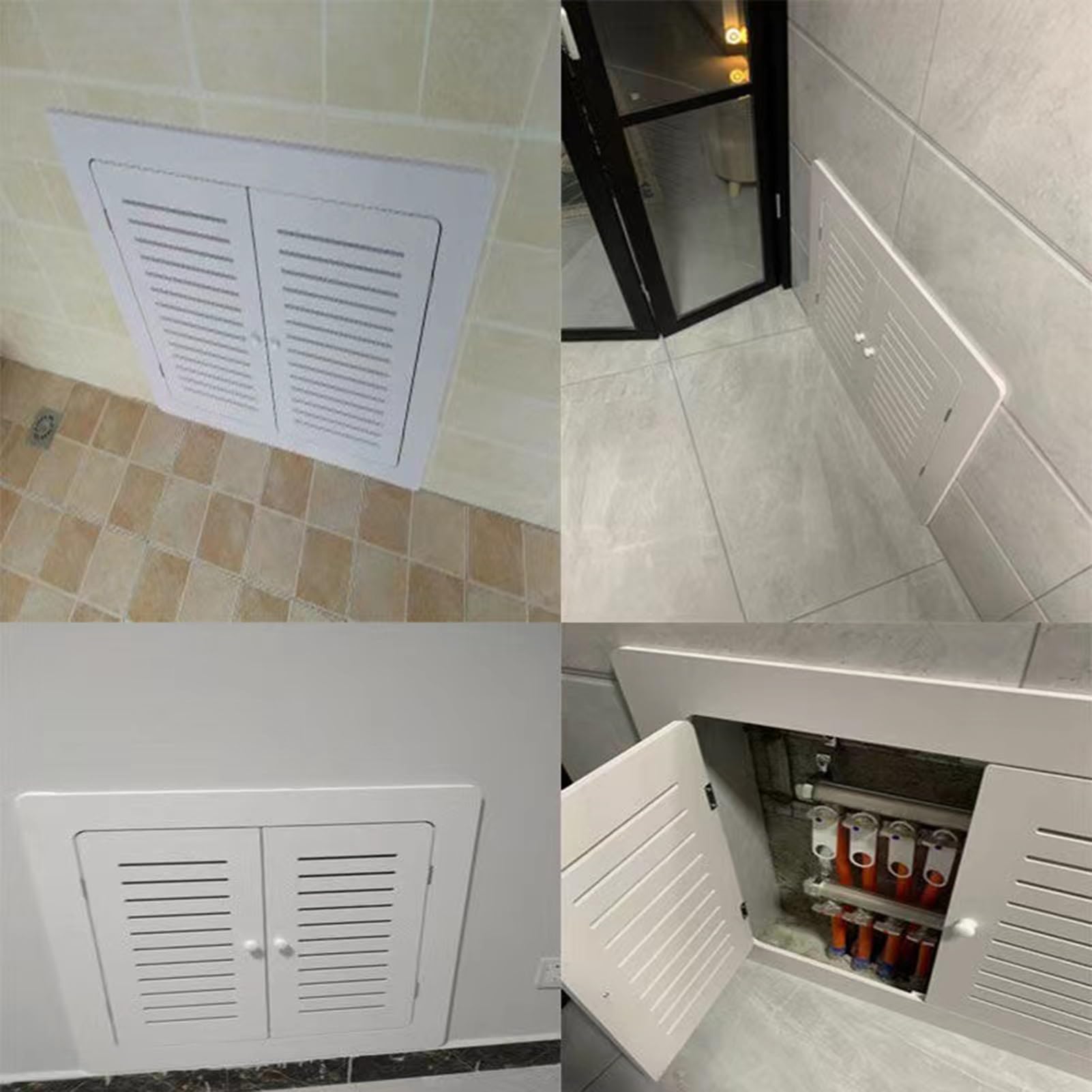 Ciężka osłona grzejnika parowego panel dostępu do drzwi hydraulika inspekcja płyta kreskowa do łazienki i salonu 60 x 60 cm i design
