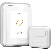 Honeywell Home T9 WiFi Smart Thermostat with 1 Smart Room Sensor, Touchscreen Display, White