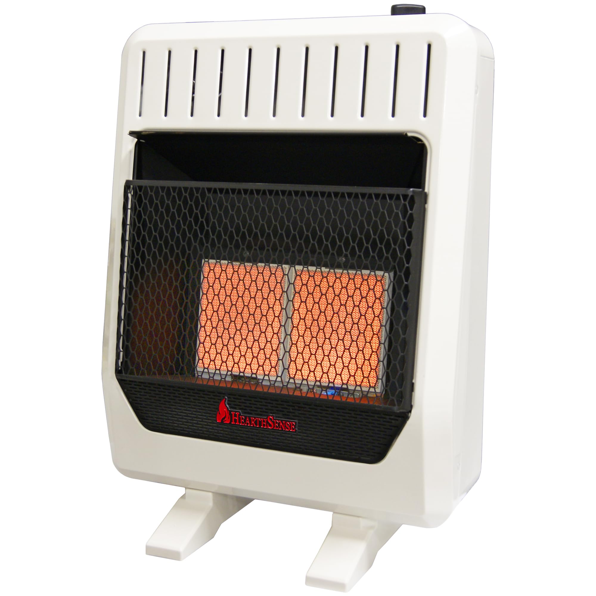 Amazon.com: HearthSense IR16T-BB Ventless Dual Fuel Infrared Space Heater  with Thermostat Control for Home and Office Use, 20000 BTU, Heats Up to 950  Sq. Ft., Includes Wall Mount, Base Feet, and Blower,