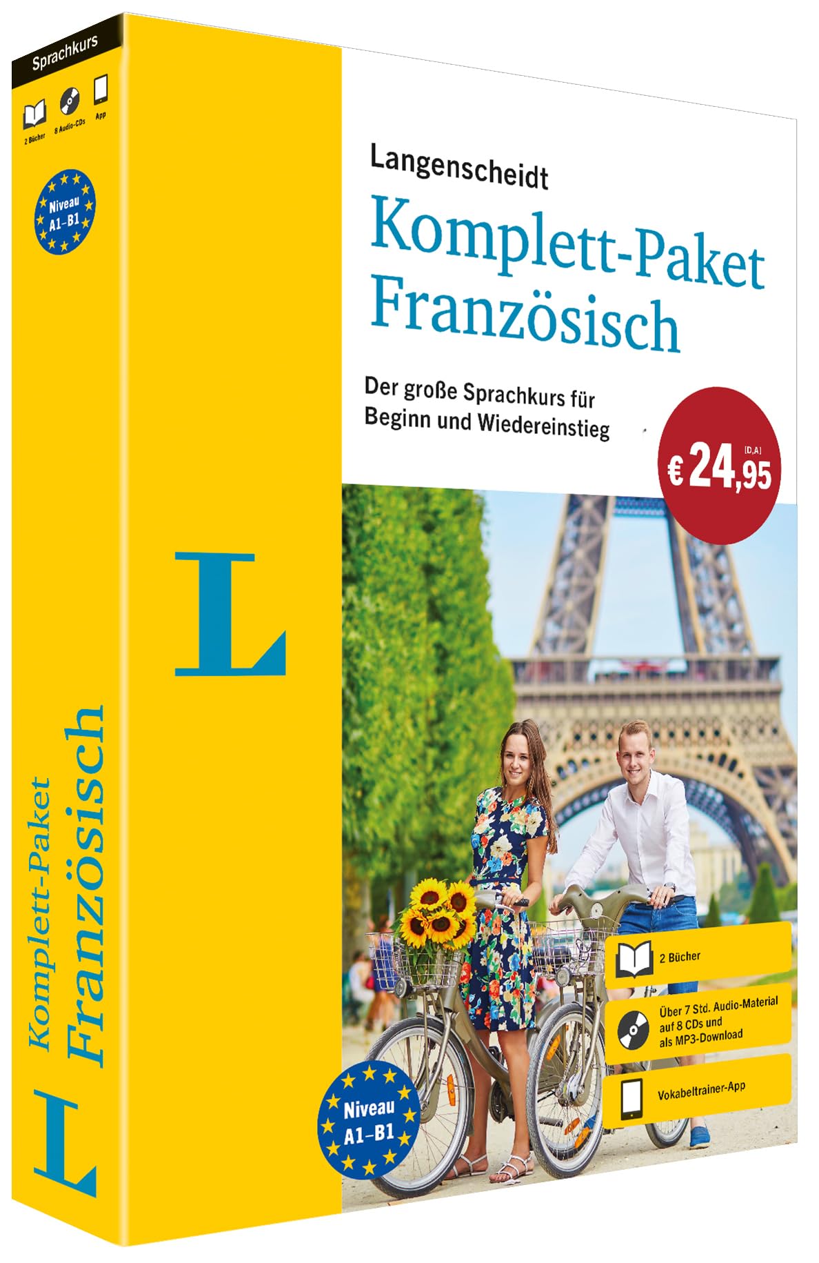 Langenscheidt Komplett-Paket Französisch: Der große Sprachkurs für Anfänger und Wiedereinsteiger - mit CDs, MP3-Download und Vokabeltrainer-App