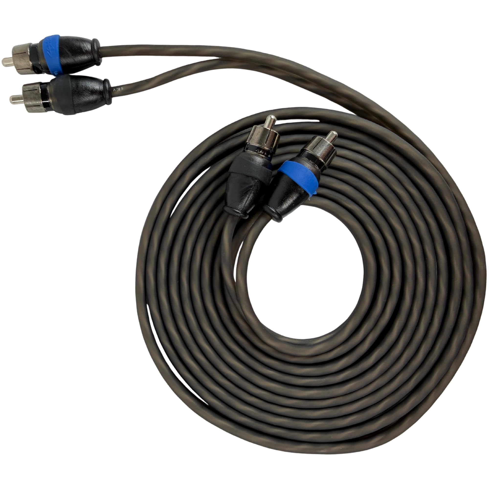 Sky High Car Audio 2 Channel Twisted 3 ft RCA Cables Coated 3' OFC 3 Feet