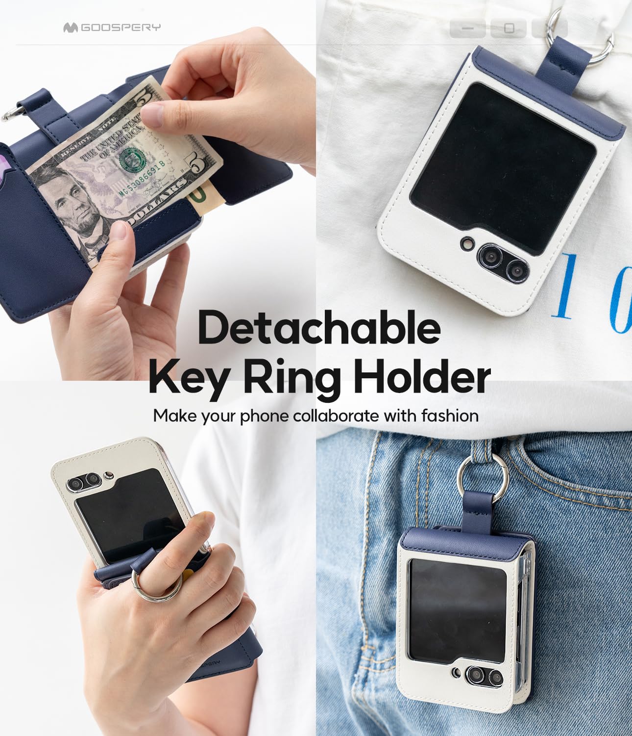 ふりっぷページ Amazon.co.jp: GOOSPERY フレックスウォレット Z Flip 5ケース用