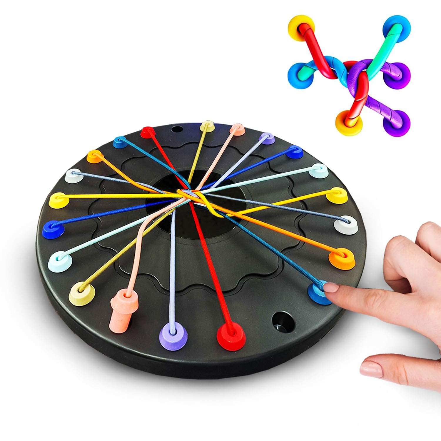 Wembley Rope Untangling Puzzle Game| Twisted Rope Brain Teaser for Kids & Adults| Family Travel Party Game with 10 Multi-Level Challenges| Educational Strategy STEM Board Game Gift Toy Review India (Iknoor World )