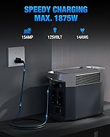 Vista 2 de Cable de carga de estación de energía resistente, cable de carga rápida para Jackery Explorer 2000/1500/1000 Pro, serie Ecoflow Delta/River, Bluetti