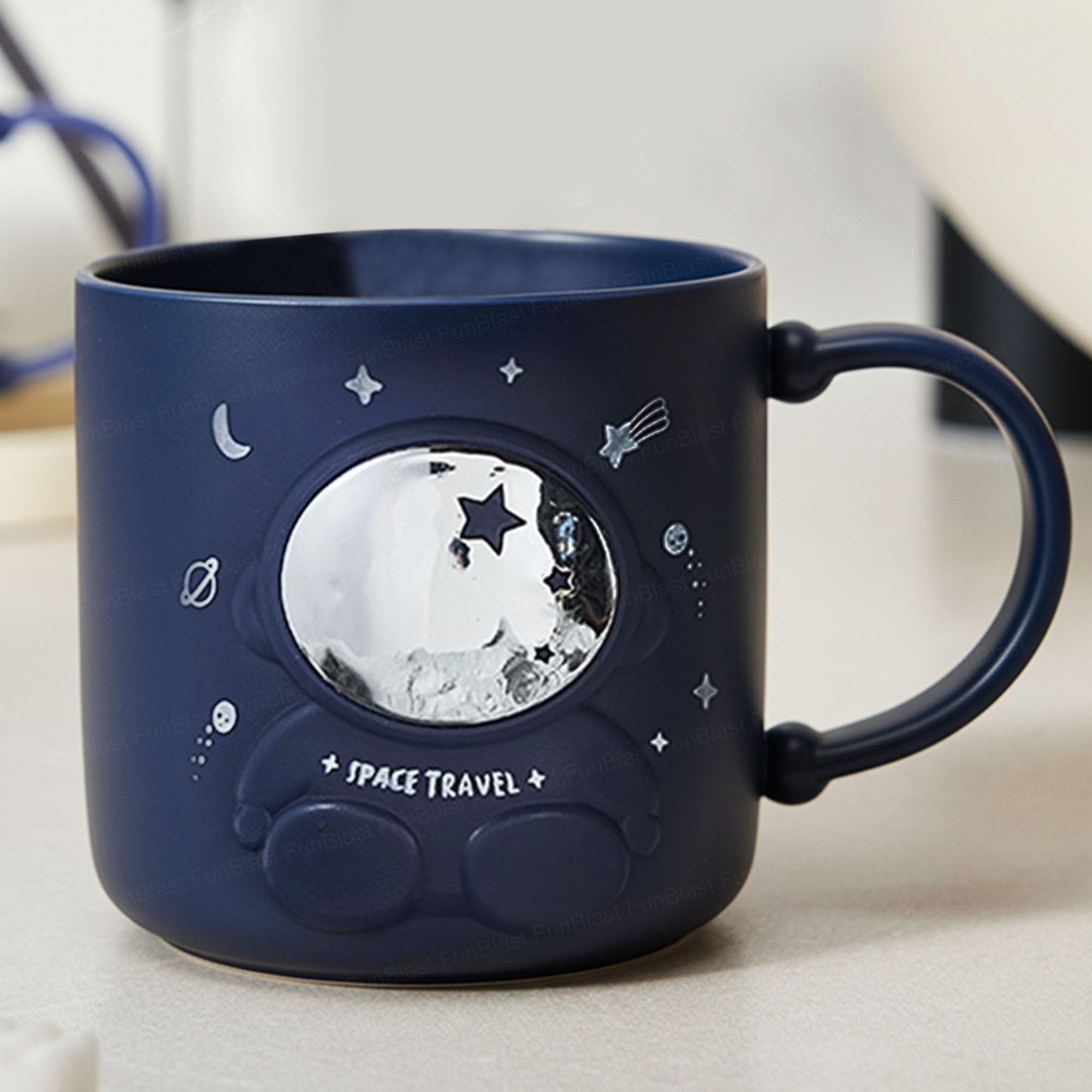 FunBlast Space Milk Mug for Kids – 390 Ml; Unbreakable Mug for Kids, Milk Mugs for Kids Unbreakable - Milk Drinking Cup for Kids (NavyBlue)-image-7