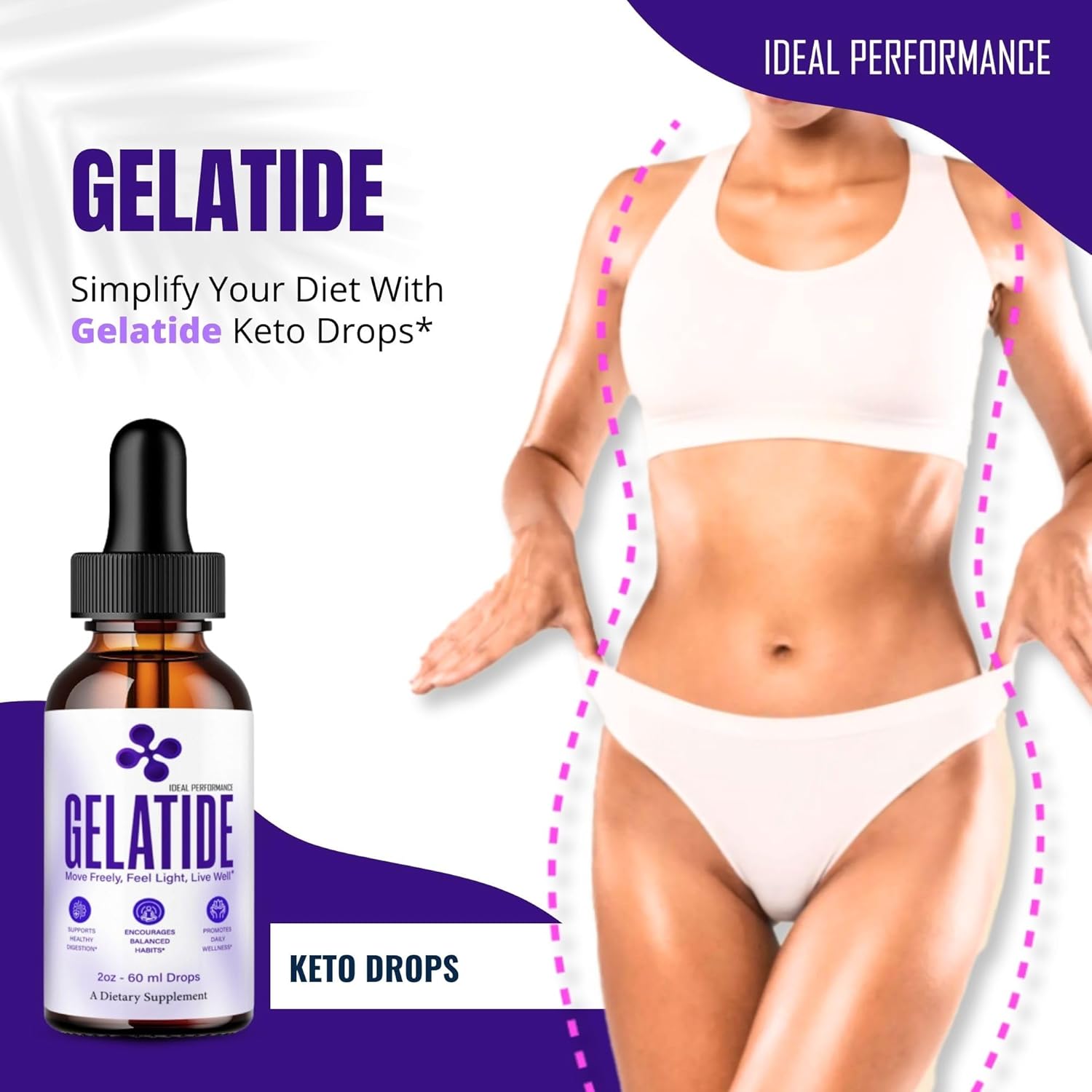 Gelatide Drops, Official Gelatide Supplement Droppers - Maxi...