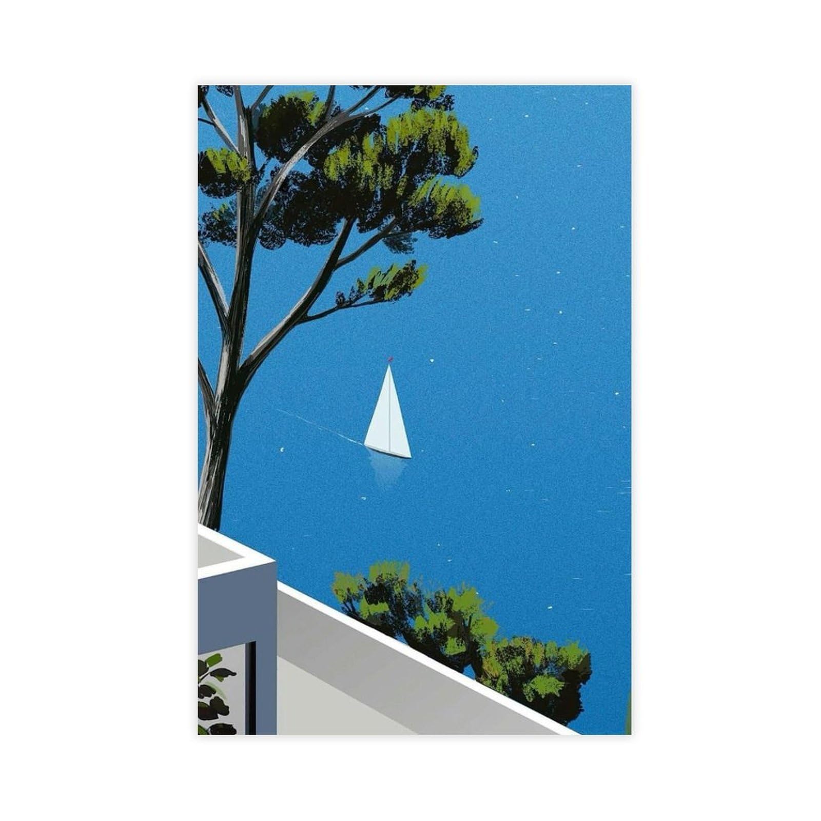 Sdkahkzo Artist Hiroshi Nagai Japanese City Pop Canvas Art Wall Decor Posters Home Bar Restaurant Garage Cafe Logo Gift 20X30inch(50X75cm)