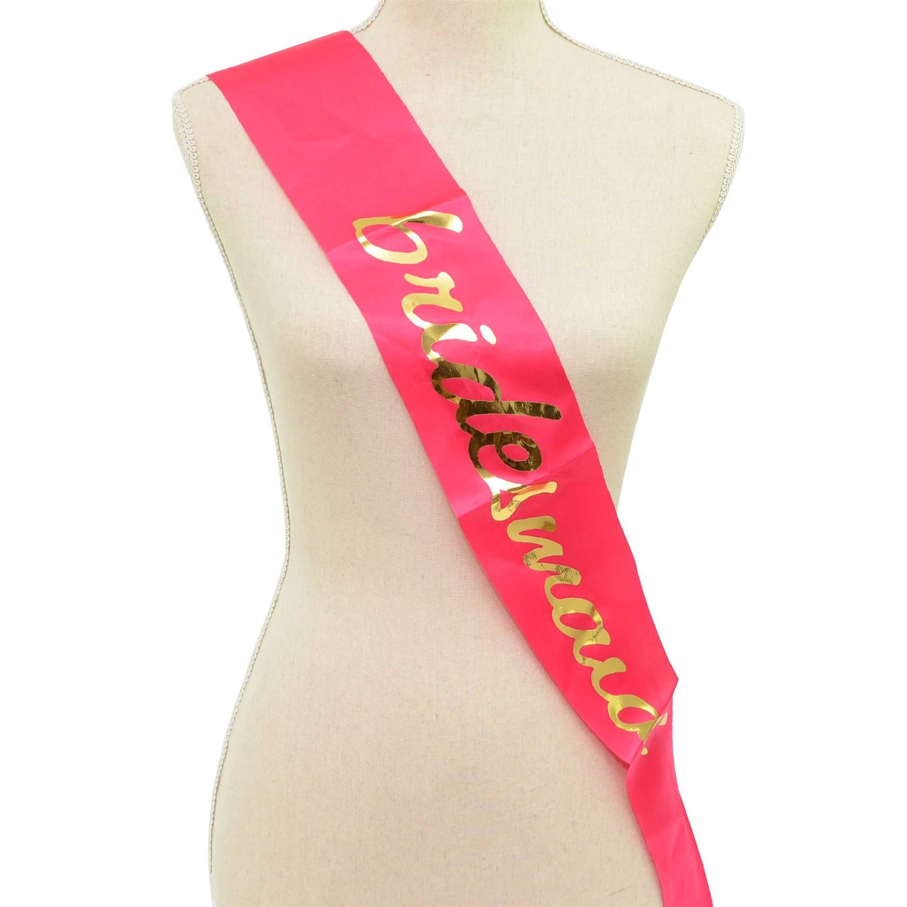 Shatchi Women's Sash One Size Pink Gold