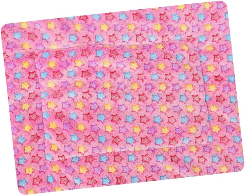 Ananya Lifestyle Winter Dog Warm Blanket Coral Fleece Puppy Cat Sleep Mat Pink-50x35cm