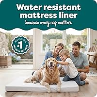 Vista 2 de Furhaven - Funda protectora de espuma para cama de perro, resistente al agua, color blanco, jumbo (XL)