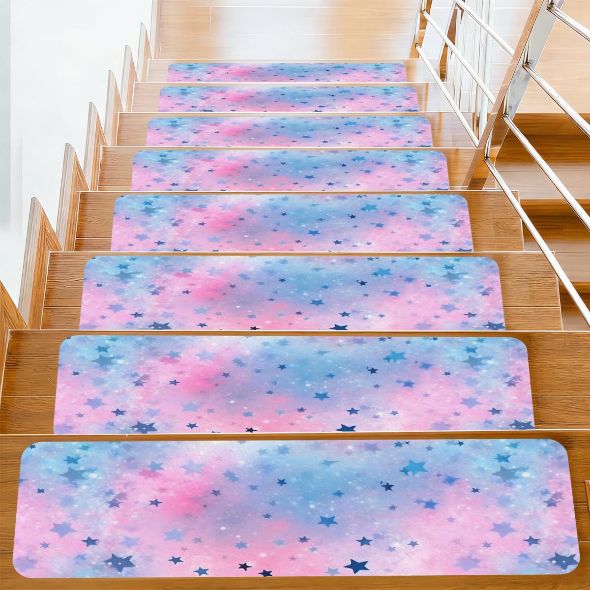 Alfombrillas de escalera Mexpekil para solucionar resbalones en escalones de madera y mármol