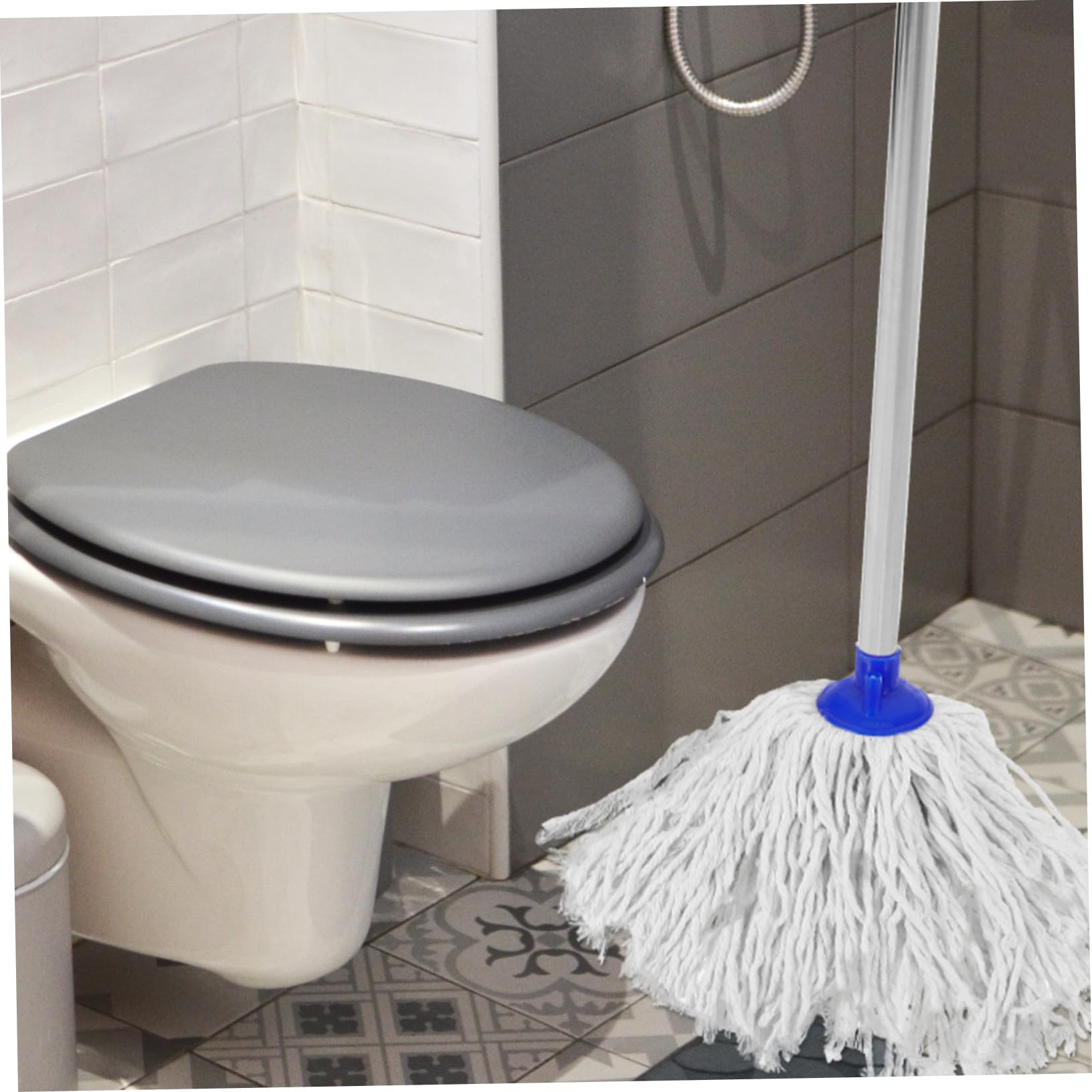 Cabezal de Fregona Práctico 3 Piezas Recambio de Trapeador de Algodón Absorbente Rápido para Limpieza del Hogar Suelos Madera Cerámica Linóleo