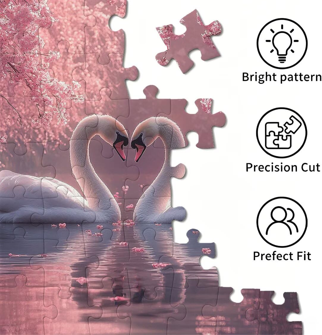 Puzzle dla dorosłych 2000, kwiat wiśni gęś, 99 x 70 cm, n-820