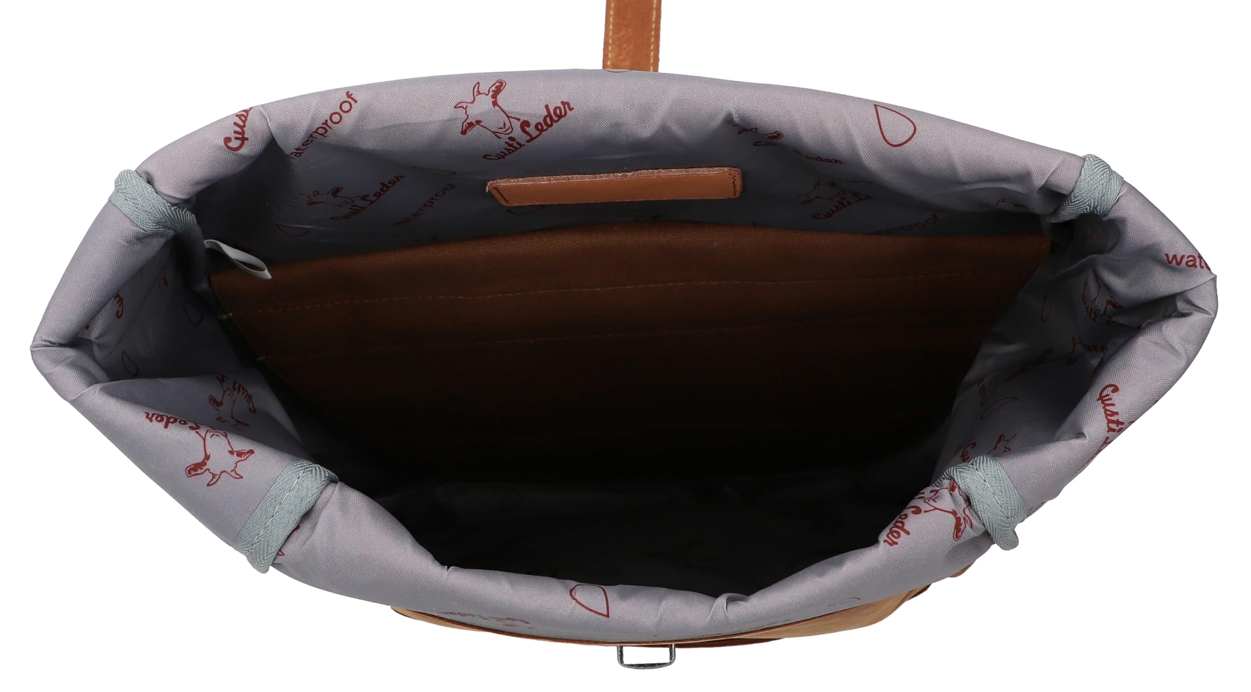 Gusti pelle Borsa portapacchi - Miquel I. Borsa laterale con tracolla per bici grande in pelle marrone