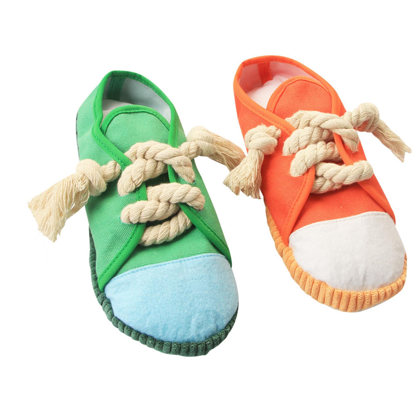 Lxing 2 Pieces Dog Chew Toy, Pet Interactive Toys Durable Dog Shoe Toy Dog Squeaky Toy Shoes Toy for Puppy