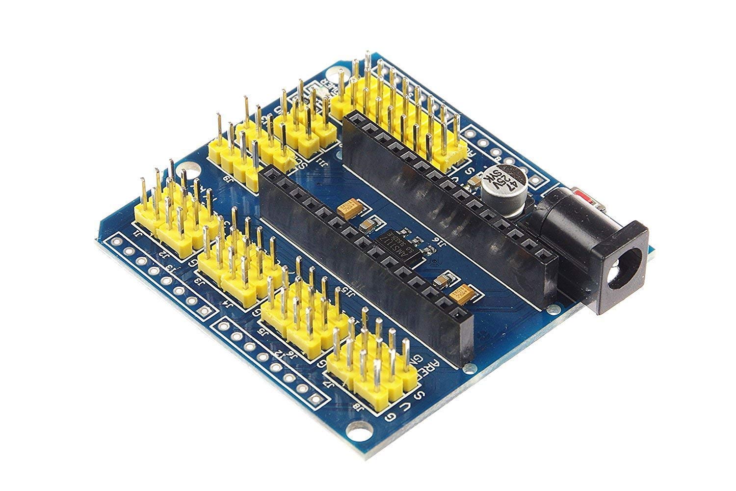 UIOTEC Nano I/O Expansion Sensor Shield Module for Arduino UNO R3 Nano V3.0/Nano Pro I/O Expansion Shield for Arduino UNO Nano 3.0 Compatible