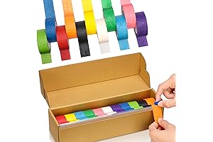11 Colors Colored Masking Tape Safe Tape Dispenser