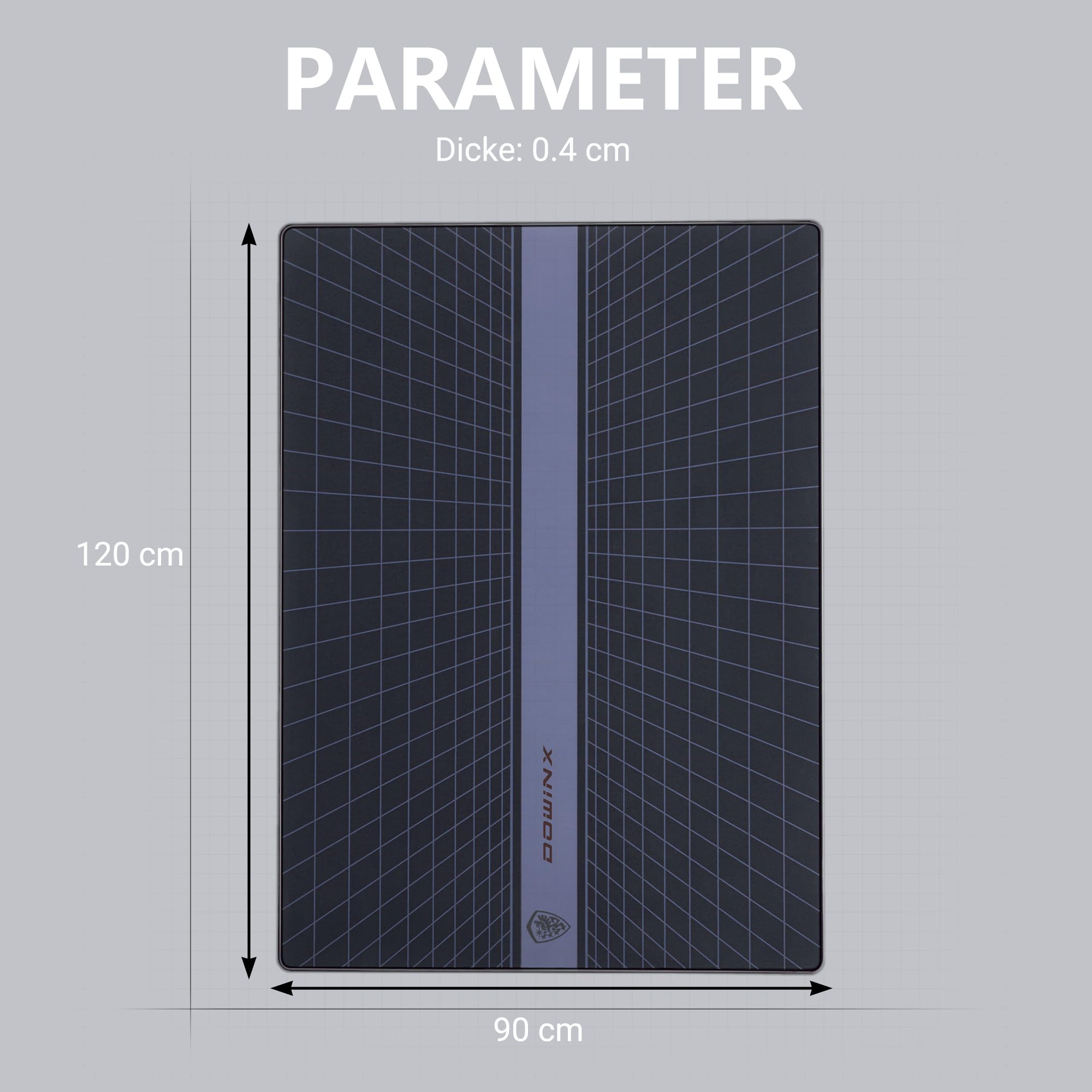 Dowinx Tappetino per sedia da ufficio per pavimenti hardwood, per computer, sedia da gioco, tappetino per pavimenti duri, sotto la scrivania, tappeto antiscivolo per piastrelle, protezione del