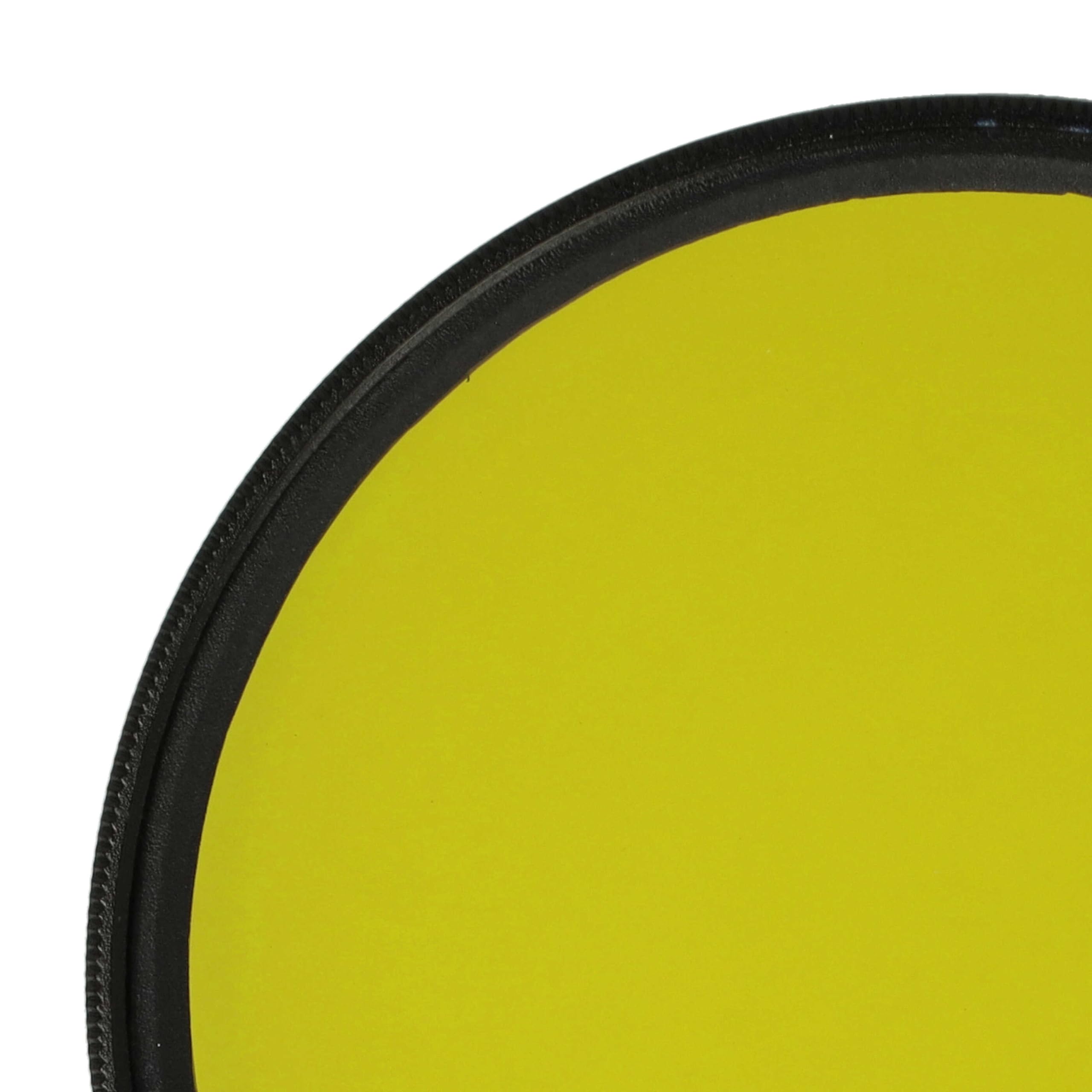 vhbw Uniwersalny kolorowy filtr żółty do obiektywów aparatu z gwintem filtra 67 mm | Żółty filtr