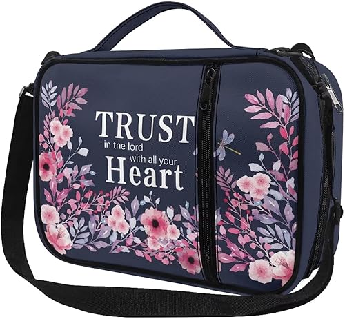 Bolsas y bolsas para la Biblia para mujeres con versículo, kit de suministros de estudio de la Biblia multifuncionales portátiles para mujeres y