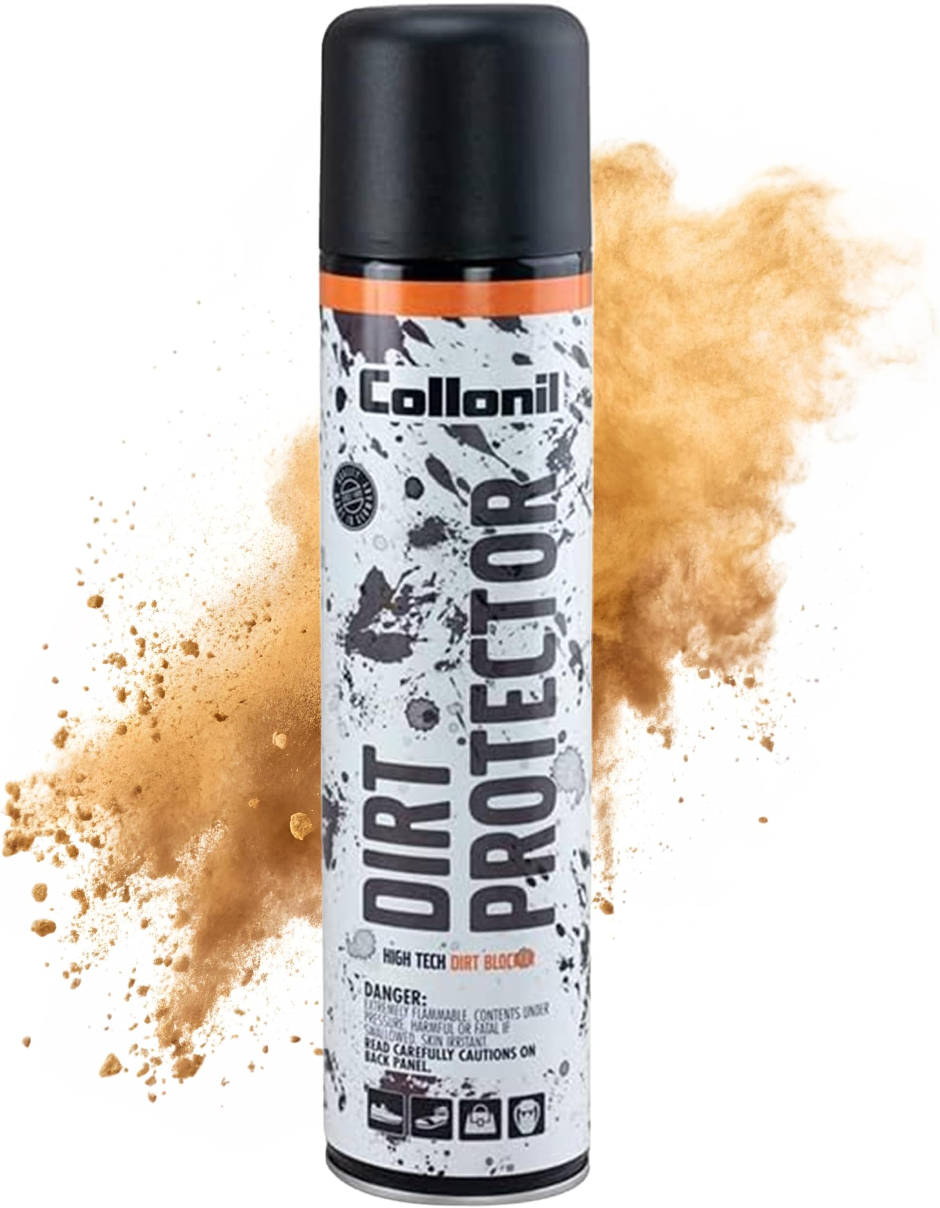 Collonil Dirt Protector XL – Fluor-Free Shoe Protector Spray 13.53 fl oz – White Shoes Protector & Stain Guard for Canvas, Tennis Shoes & Sneakers – Water Repellent – Made in Germany