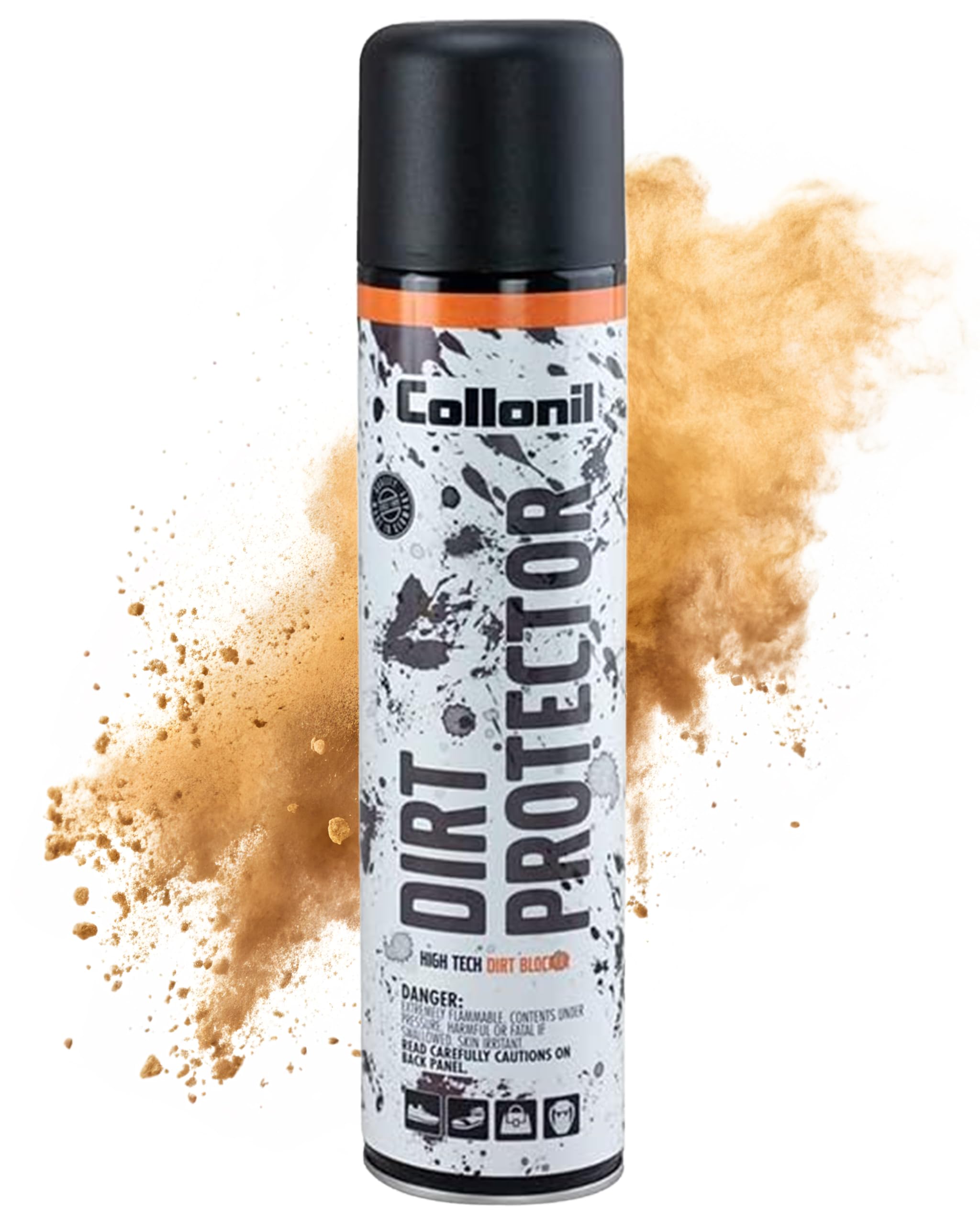 Collonil Dirt Protector Shields Against Dust, Sand, Dirt, and Stains - Ideal for Light and White Shoes like Sandals and Sneakers - 400ml / 9.7 OZ