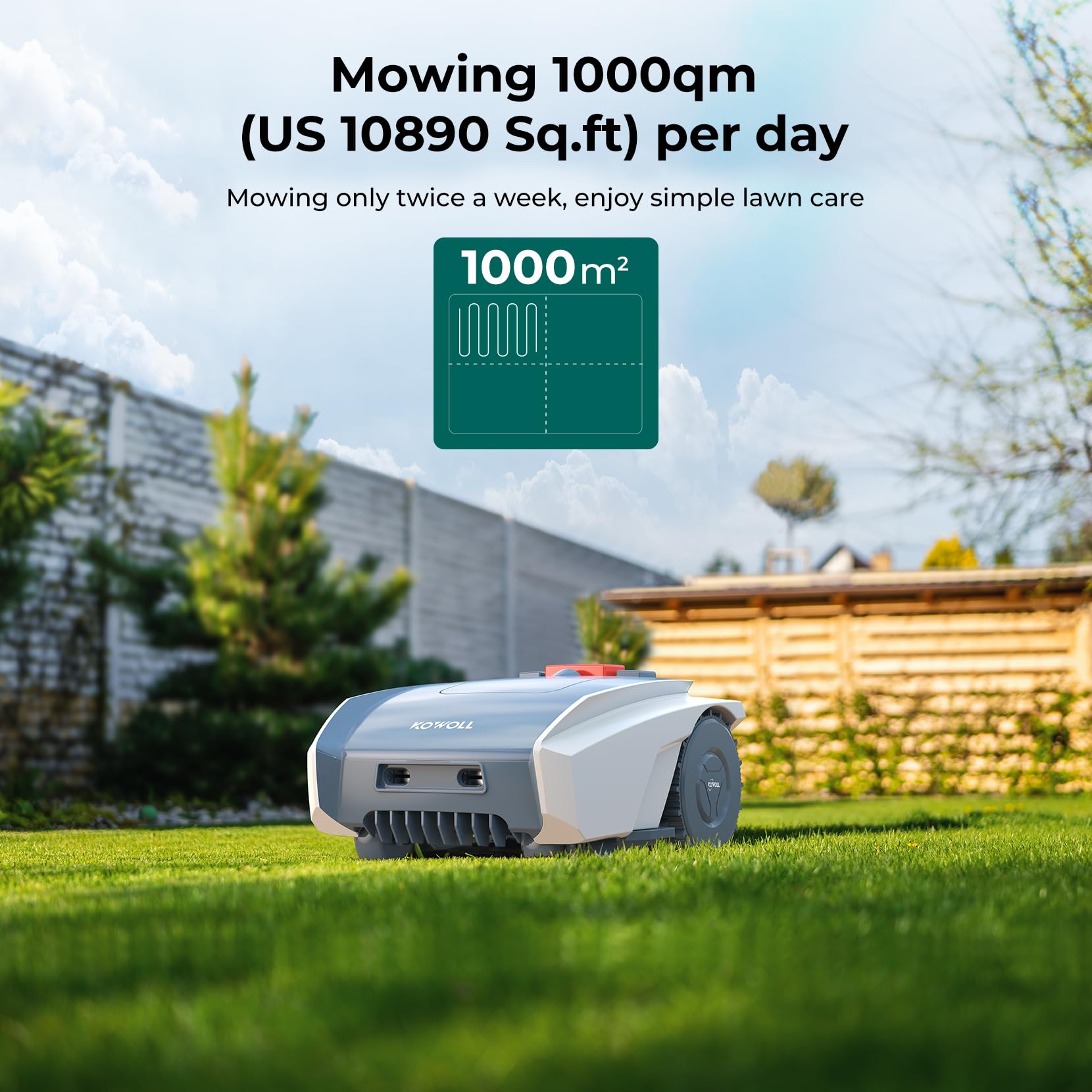 KOWOLL Tondeuse Robot jusqu'à 1000 m2 — vue 3