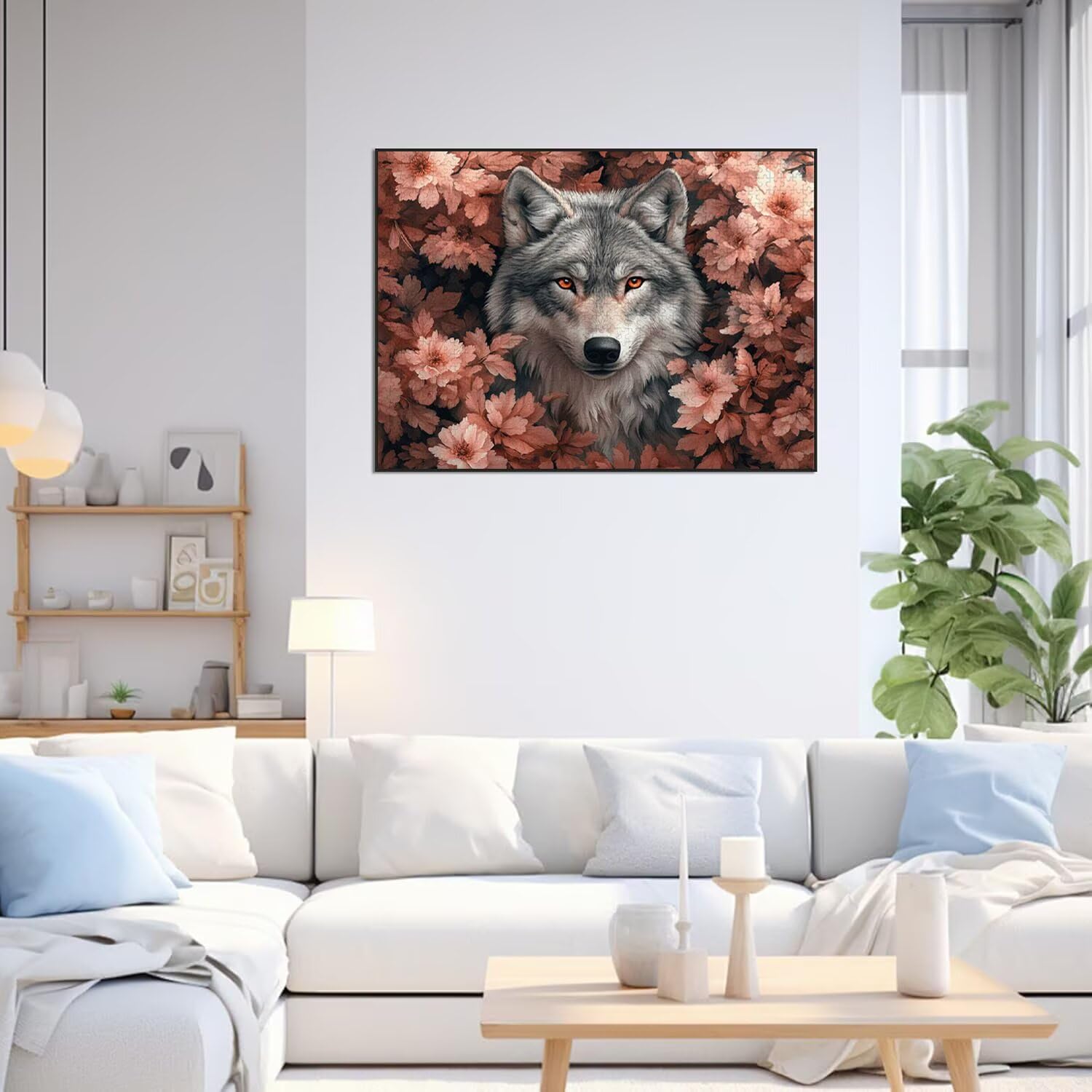 Puzzle 3000 sztuk Wilk Trudne Drewniane Puzzle n-398 | Niemożliwe wyzwanie, inteligentna gra zręcznościowa, gry logiczne dla całej rodziny, pomysł na prezent, roślina