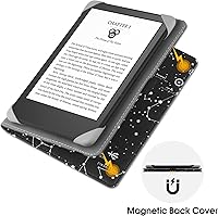 Vista 2 de Funda Universal para Lectores Electrónicos de 6", Funda de Cuero Plegable con Soporte y Correa de Mano Compatible con Todos los Lectores