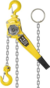 OUUTMEE 3 Ton Manual Lever Chain Hoist, 10ft Lift