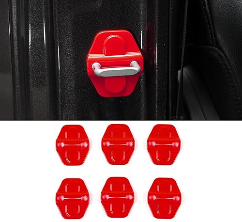Voodonala Para JL - Cubierta de cerradura de puerta, hebilla decorativa para Jeep Wrangler JL JLU 2018-2024, para Jeep Gladiator JT 2020 2021,