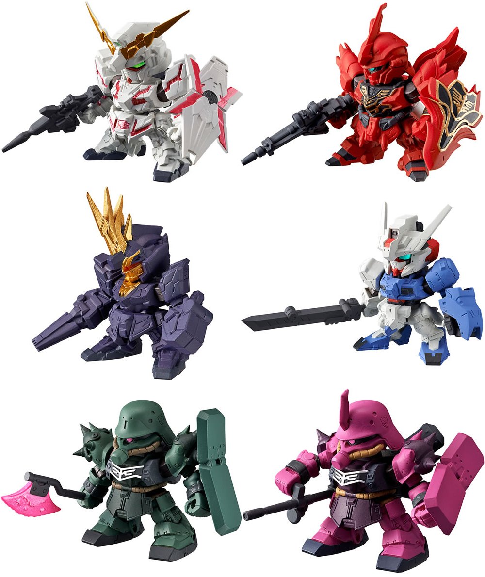 Gashapon Mobile Suit Gundam - Gashapon Warrior Dash 08 Set - Portatile